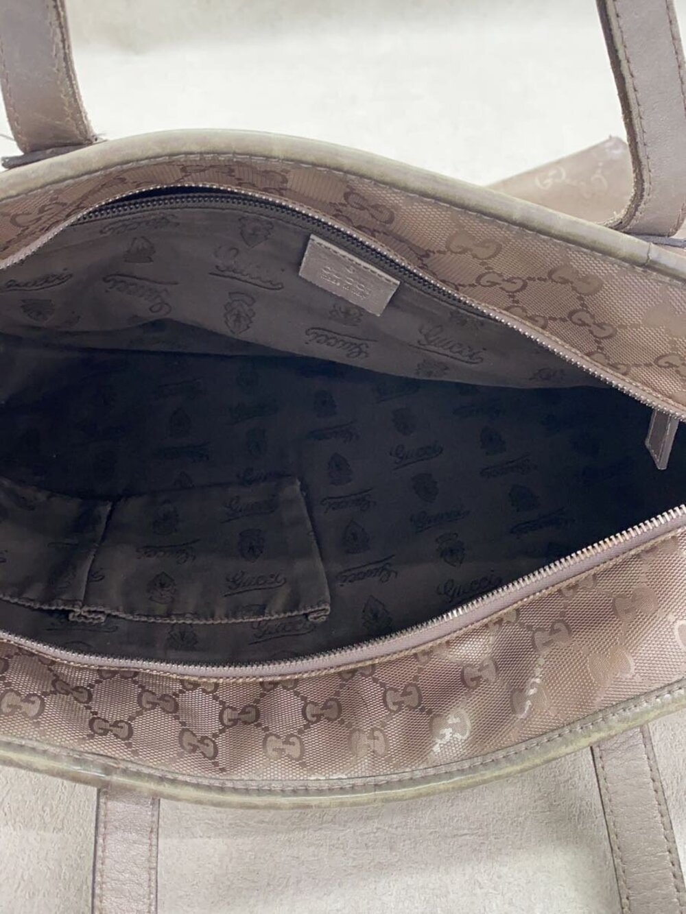 Gucci Tote Bag GG Imprime Brown - Picture 6 of 7